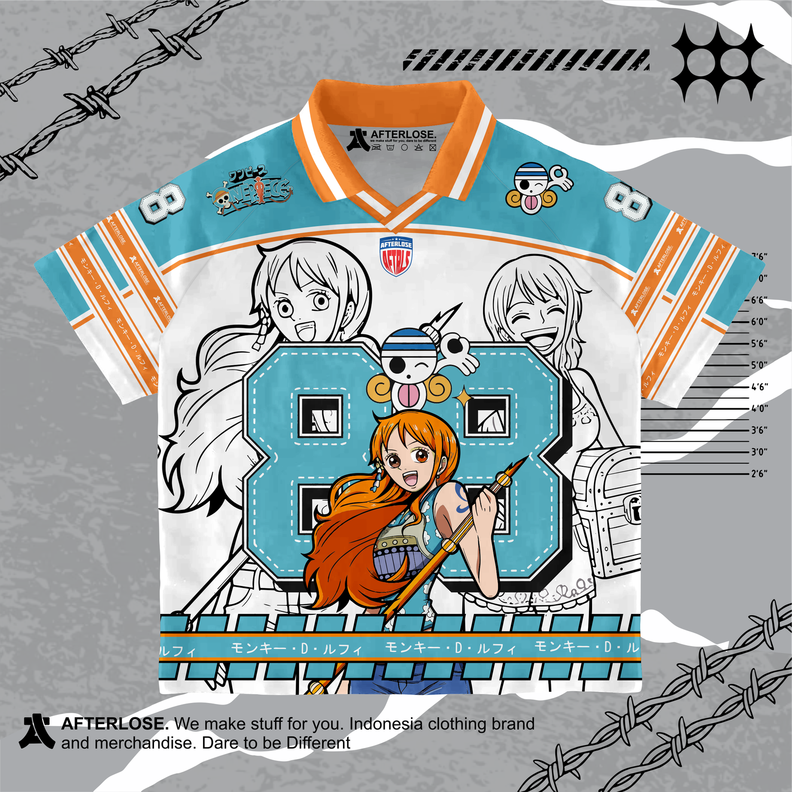 JERSEY RETRO OVERSIZE ONE PIECE NAMI EDITION